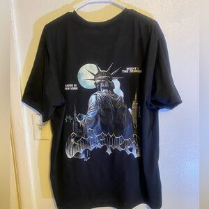 Black Graphic Statue of Liberty Tee - Night of the Demigods